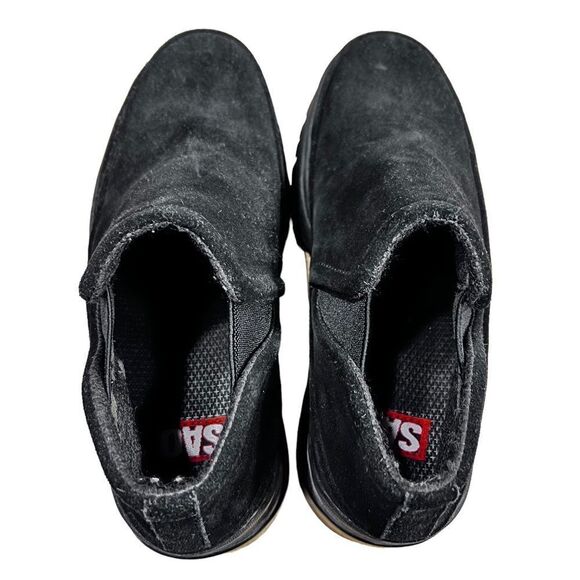 SAO Stacy Adams Men Shoe Oxford 8.5 Casual 63043 Suede Moc Toe Walking Black - Picture 5 of 8